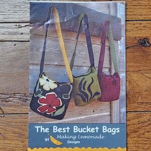 Making Lemonade The Best Bucket Bags Sewing Pattern Felted Wool Purse